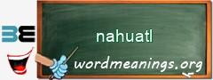 WordMeaning blackboard for nahuatl